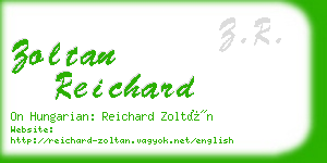 zoltan reichard business card